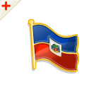 SUPPORT HAITI: Flag Pin