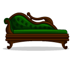 Old Victorian Emerald Couch