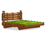 Wooden Leafy Bed