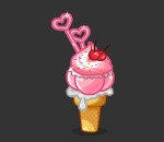 Ice Cream Heart Cone