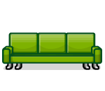 Green Computer Couch