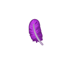 Mardi Gras Purple Feather