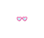 Plushie Sized Heart Glasses