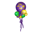 Mardi Gras Celebration Balloons