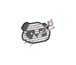 Needlepoint Panda
