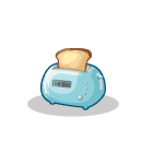 Toasty Blue Toaster