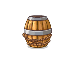 Roped Wooden Barrel
