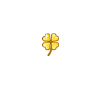 Solid Gold Four-Leaf Clover