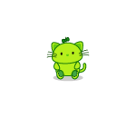 Greeny Kitty Plushie