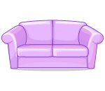 Pastel Room Purple Sofa