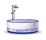 Blue Porcelain Tub