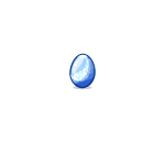 Blue Floral Egg