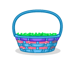 Multi-colored Easter Basket