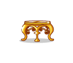 King Petdas Golden End Table