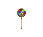 Multi-colored Candy Lollie