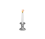 White Passover Candle