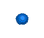Blue B-Ball Pom Pom