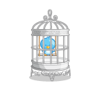 Blue Bird Birdcage