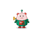 Vintage Pig Robot
