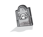 Crossbones Tombstone