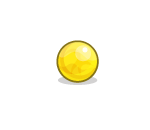 Yellow Marble Game Piece
