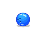 Glossy Blue Bowling Ball