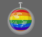 Rainbow Disco Ball