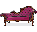 Edwardian Velvet Sofa