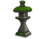 Moss Covered Stone Lamp