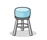 Blue Bar Stool