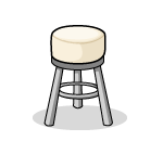 Cream Bar Stool