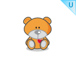 Tangerine Teddy Bear Plushie
