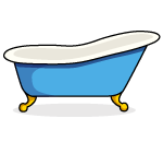 Sparkly Blue Bathtub