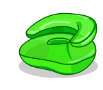 Inflatable Green Pool Chair