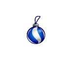 Blue Swirl Ornament