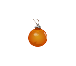 Burnt Orange Ornament