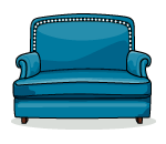 Blue Comfy Armchair