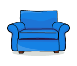 Basic Blue Armchair