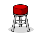 Red Bar Stool