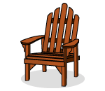 Cherry Wood Lawn Chair