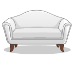 Classic White Couch