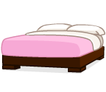 Pink Mocha Frame Bed