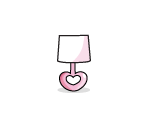 Pink Heart Lamp