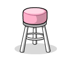 Pink Love Stool