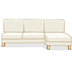 Cream Chaise Lounge