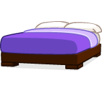 Purple Mocha Frame Bed