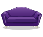 Pet & Barrel Plum Couch