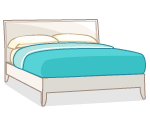 P&B Spring Aquamarine Bed