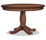 P&B Basics Mahogany Dining Table