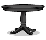 P&B Basics Black Dining Table